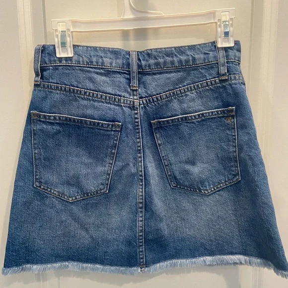 Madewell Rigid Denim A-line skirt - Picture 10 of 10